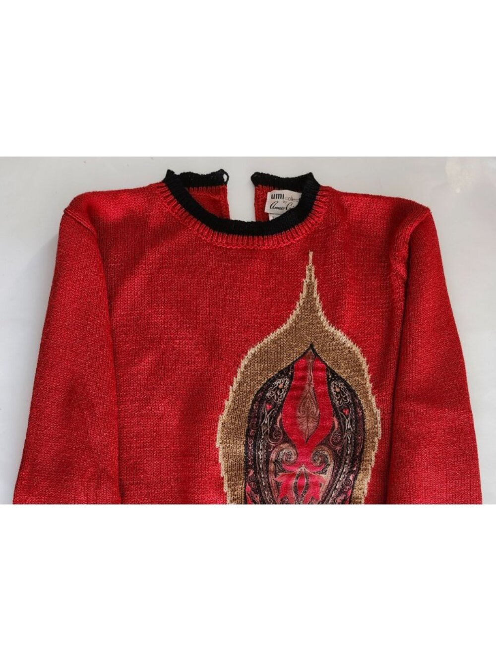 UMI Collections by Anne Crimmins Knit Pullover Medium Hong Kong Vintage - Picture 2 of 12